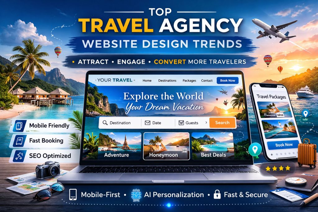travel agency website design trends