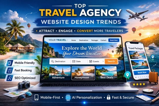 travel agency website design trends
