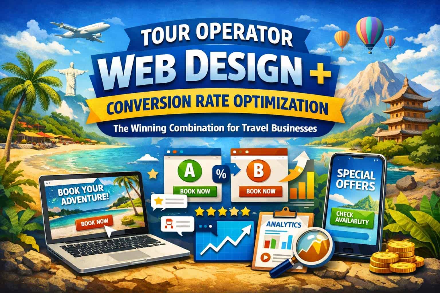 Tour Operator Web Design + Conversion Rate Optimization: The Winning Combination for Travel Businesses
