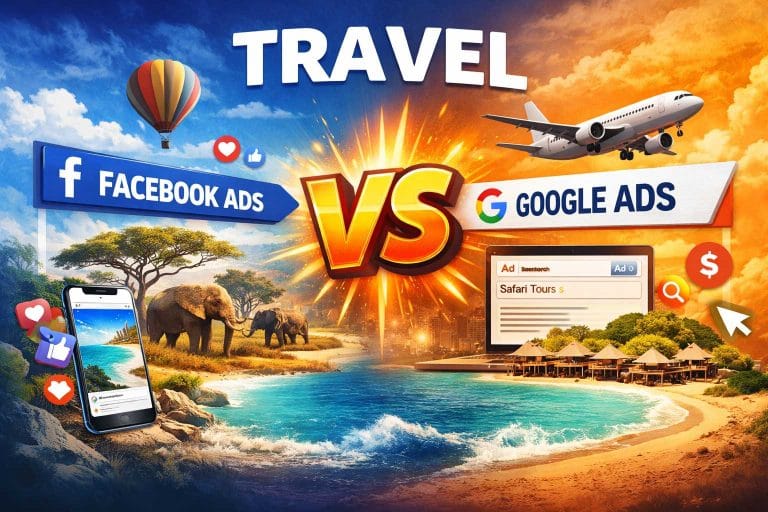 travel facebook ads vs Google Ads
